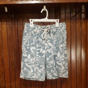 FAHERTY SIZE XS Blue Leaf Print Men's Shorts